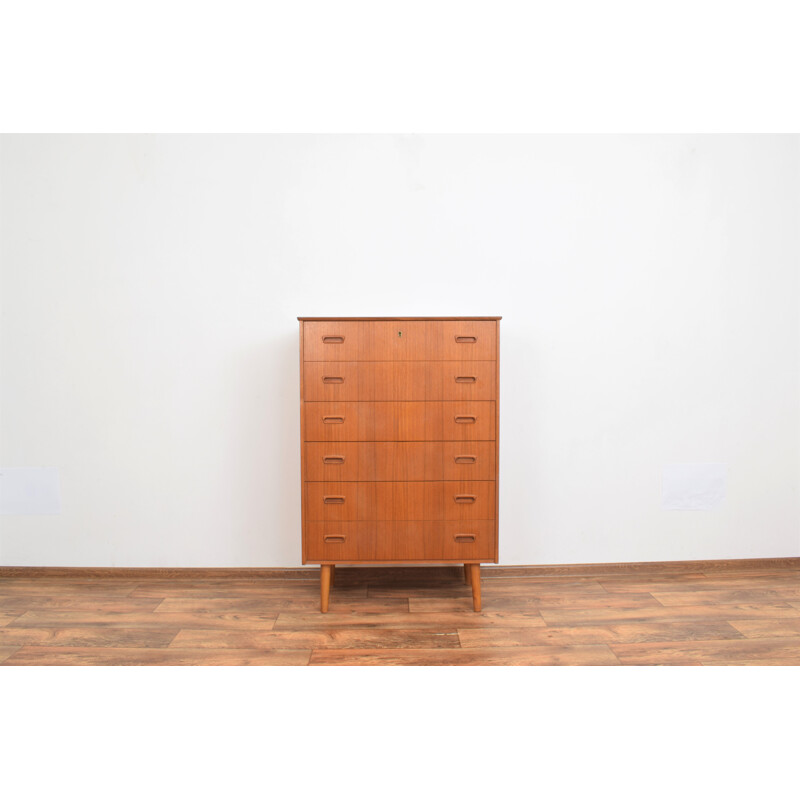 Mid-century Norwegian teak chest of drawers, 1960s