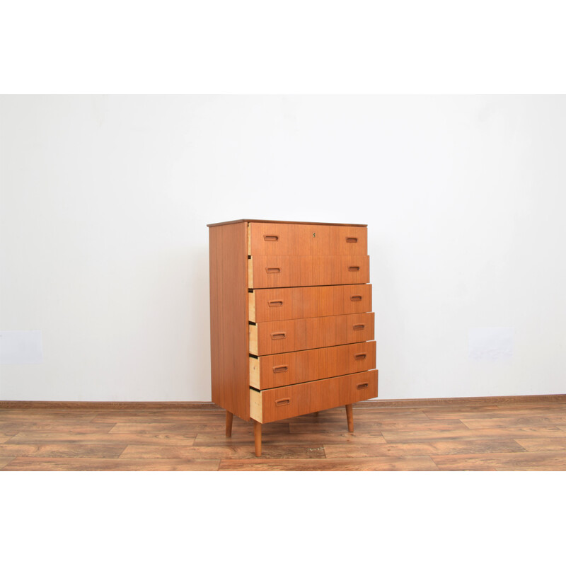 Mid-century Norwegian teak chest of drawers, 1960s