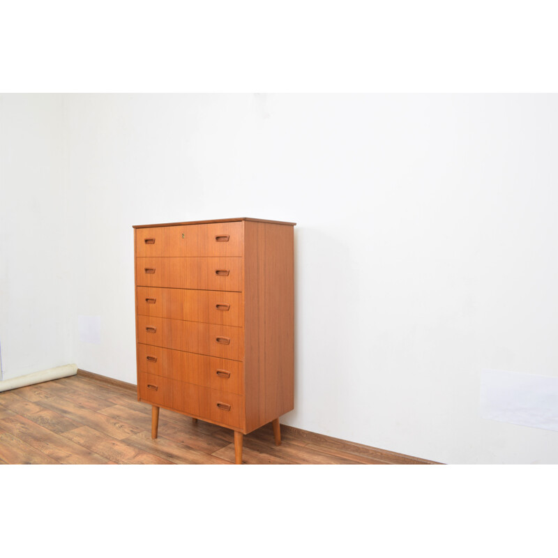 Mid-century Norwegian teak chest of drawers, 1960s