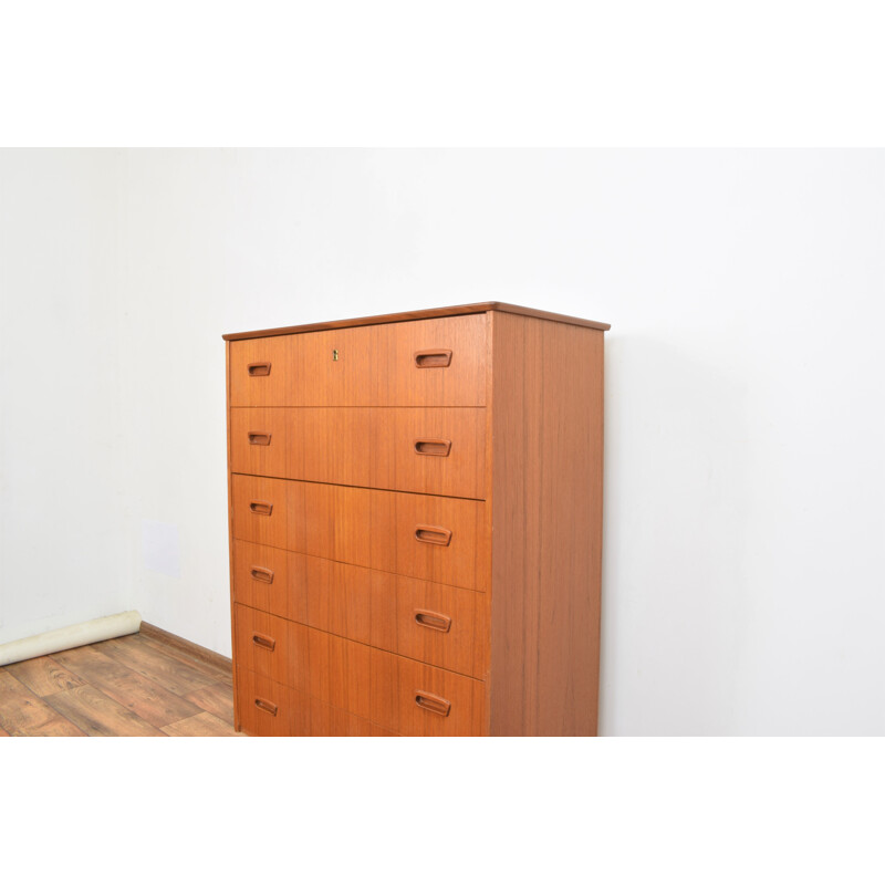 Mid-century Norwegian teak chest of drawers, 1960s