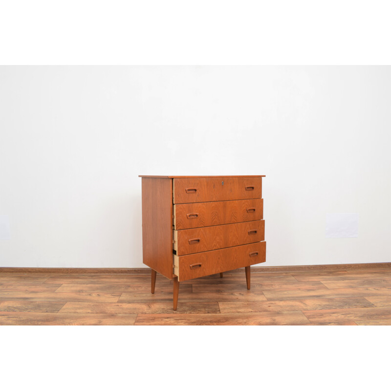 Mid-century teak chest of drawers, Norway 1960s