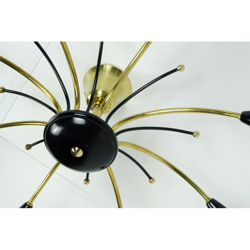 Mid century sputnik spider chandelier, 1950s