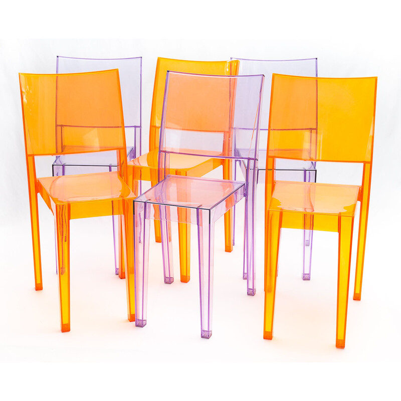 Lot de 6 chaises vintage de Philippe Starck pour Kartell, 2005