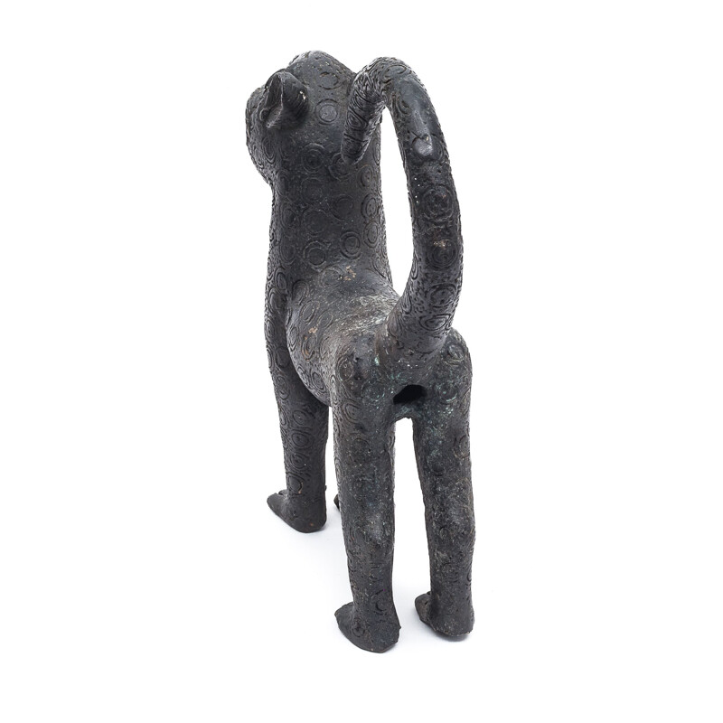 Paar Vintage-Bronze-Leoparden Königliche von Benin