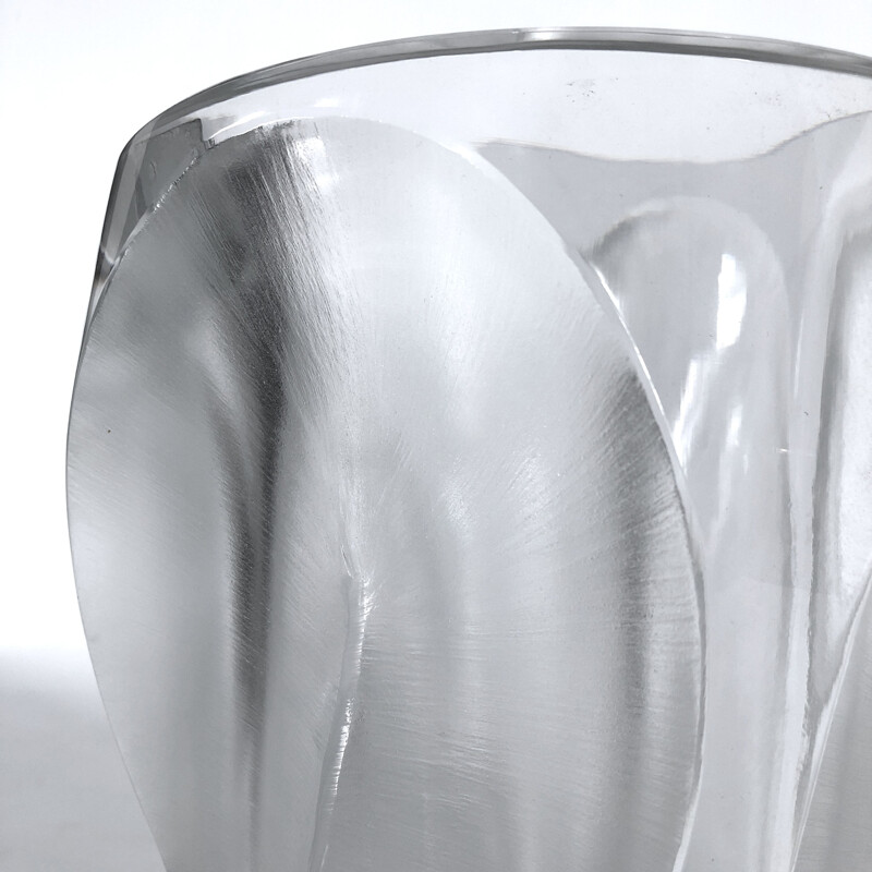 Vintage crystal vase by Lalique, 1960