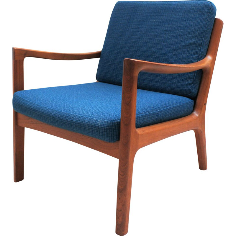 Pair of vintage Scandinavian teak armchairs by Ole Wanscher, Denmark 1960
