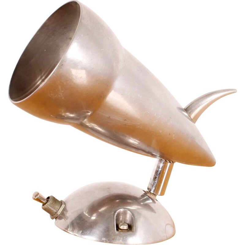 Vintage horned wall lamp, 1930