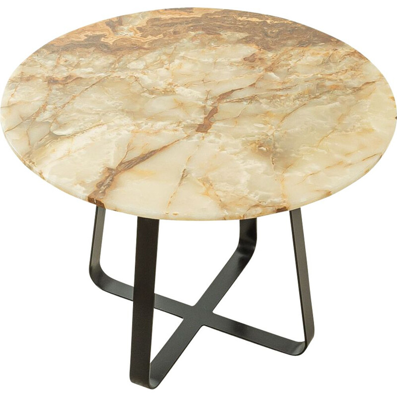 Table vintage en onyx et marbre, 1960