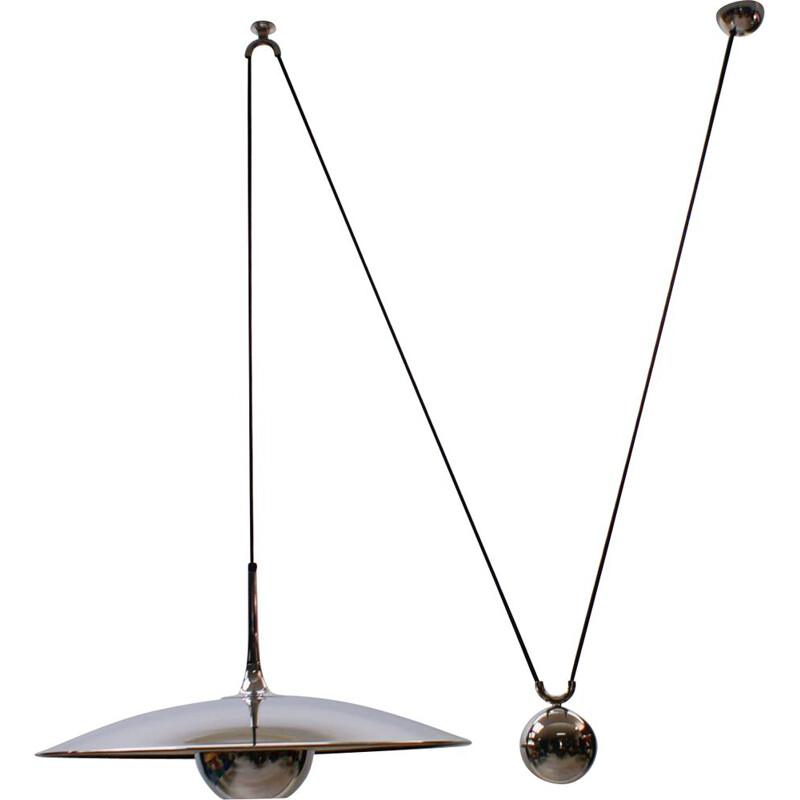 Vintage Onos pendant lamp with counterweight by Florian Schulz, Germany 1970s