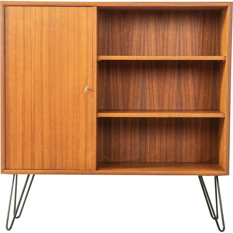 Teak vintage highboard by Wk Möbel, Germany 1960s