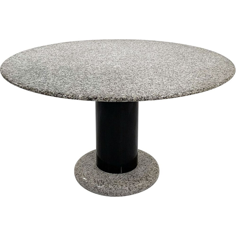 Granite vintage Lotorosso dining table by Ettore Sottsass for Poltronova, 1960s