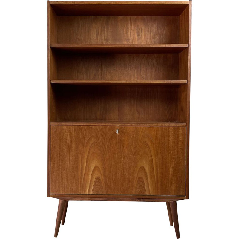 Scandinavian vintage teak bookcase, 1960