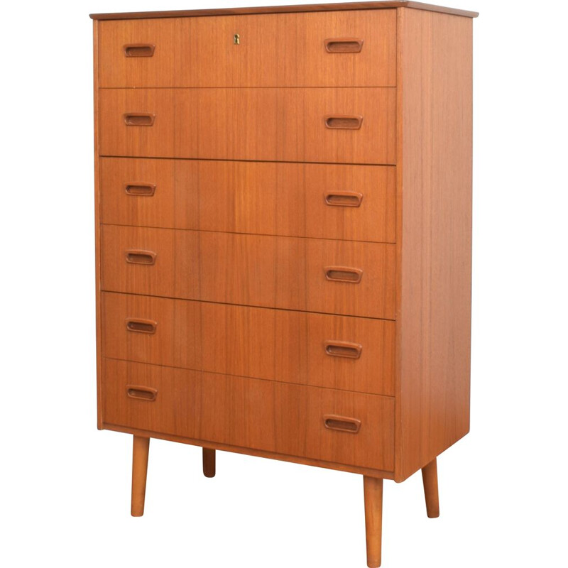 Mid-century Norwegian teak chest of drawers, 1960s