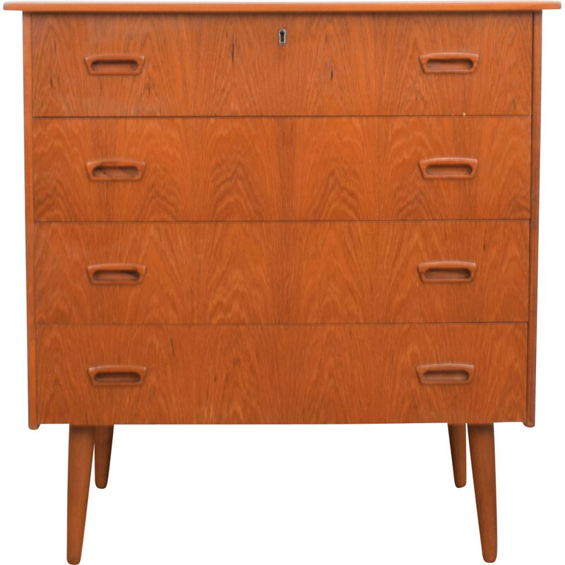 Mid-century teak chest of drawers, Norway 1960s