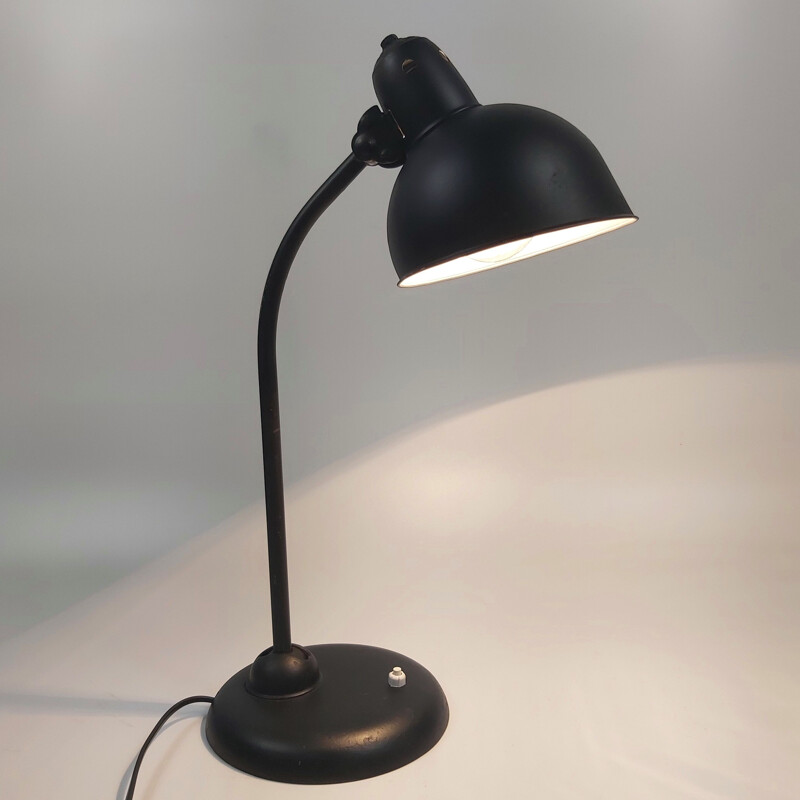 Lampe de bureau Bauhaus vintage modèle 6551 par Christian Dell pour Kaiser Idell, 1930