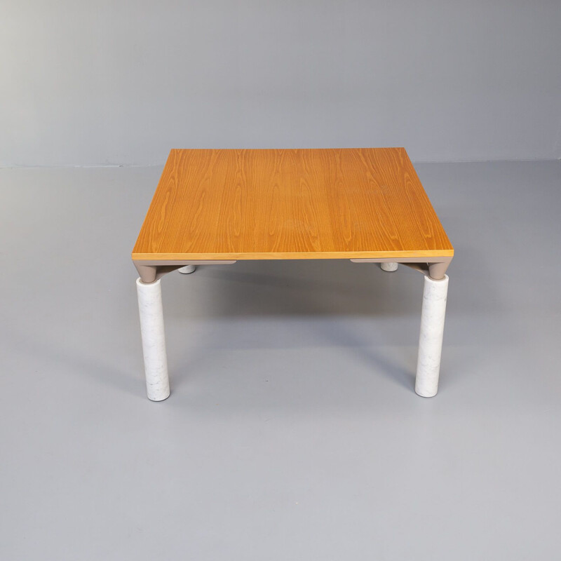 Vintage-Tisch "lom850" Beine aus Carrara-Marmor von Francesco Binfare für Cassina, 1980