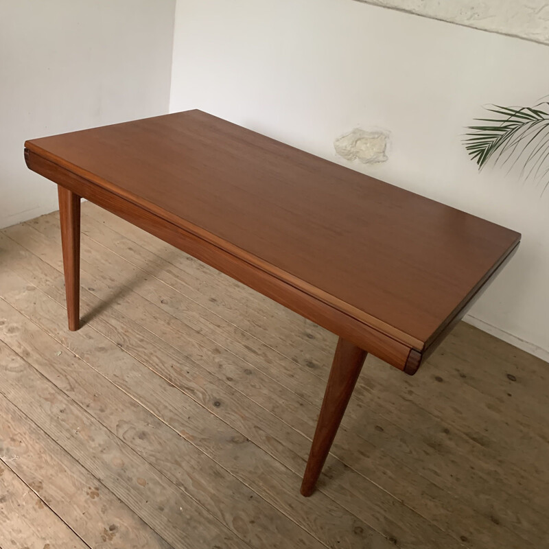 Scandinavian vintage teak table, 1960