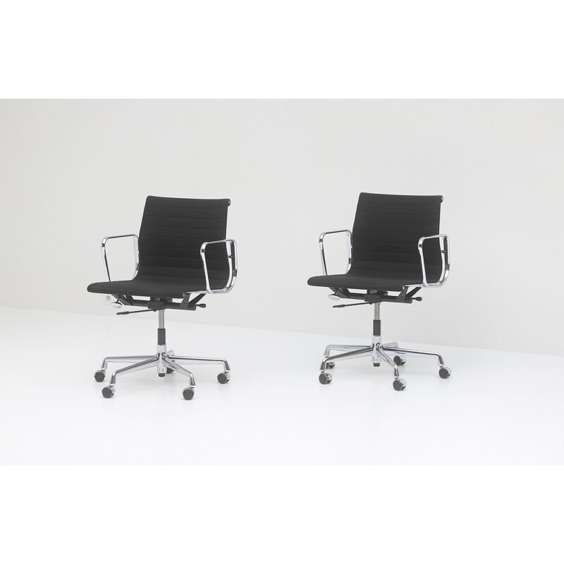 Pair of vintage office armchairs model EA 117 by Charles & Ray Eames for Vitra