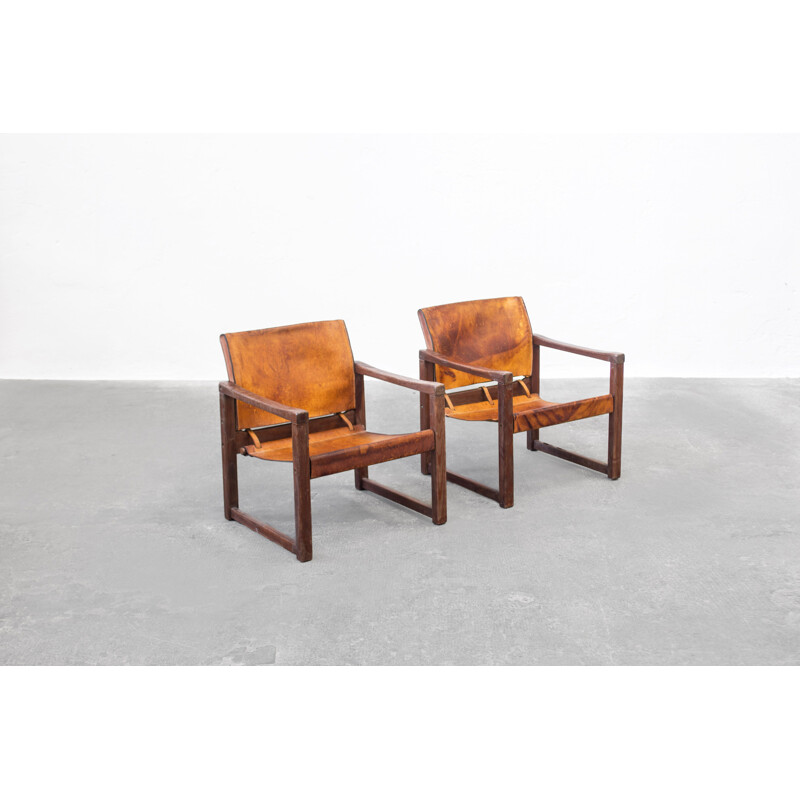 Pair of vintage danisch armchairs by Karin Möbring, 1960s