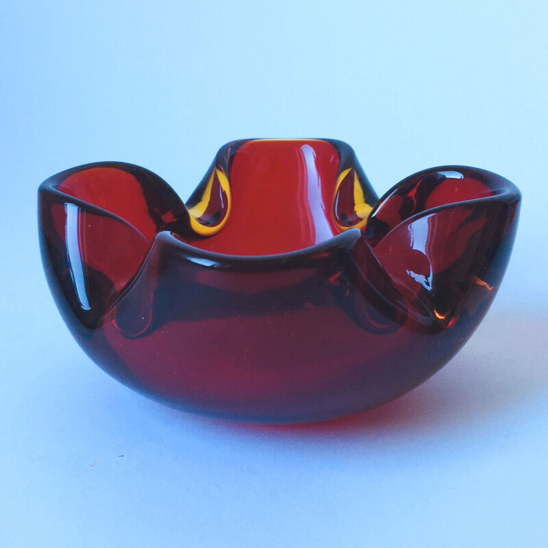 Mid-century Murano glass ashtray, Italy 1960s