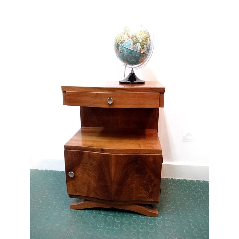 Small side table in varnished wood - 1930s