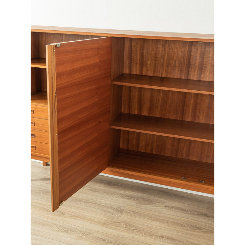 Vintage teak highboard with two doors, Germany 1960s