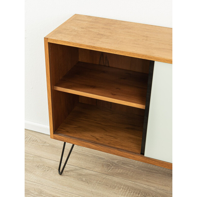 Vintage walnut highboard with doors by Oldenburger Möbelwerkstätten, Germany 1950s