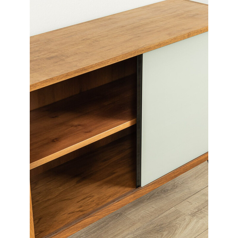 Vintage walnut highboard with doors by Oldenburger Möbelwerkstätten, Germany 1950s