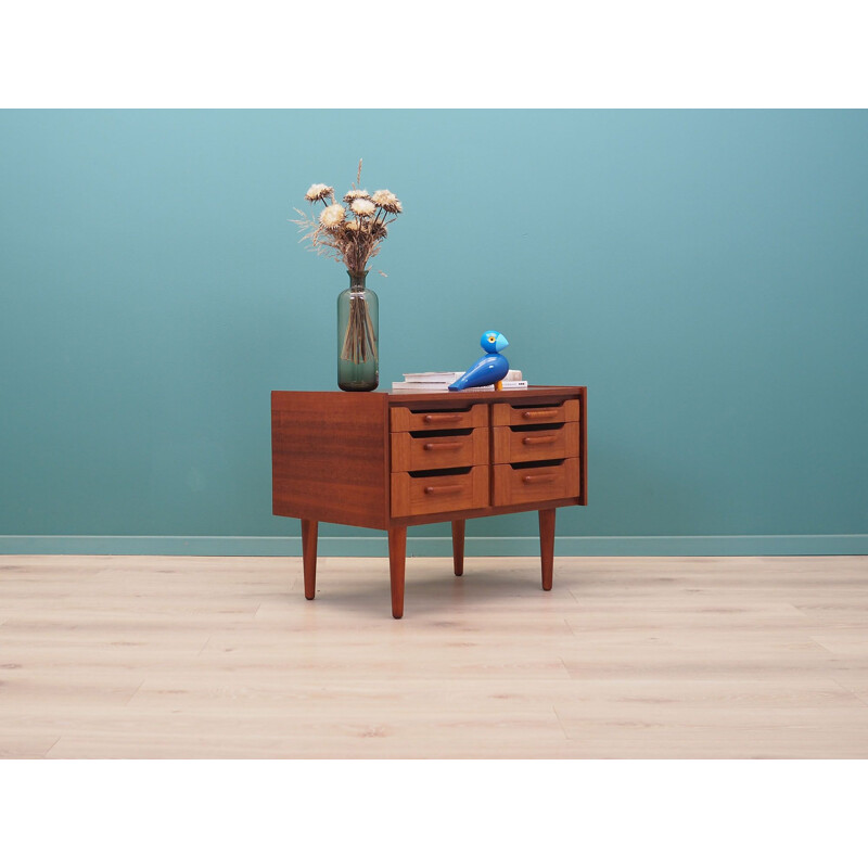 Teak vintage chest of drawers, Denmark 1960s