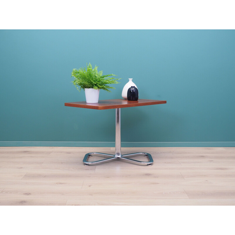 Vintage teak and metal table, Denmark 1970