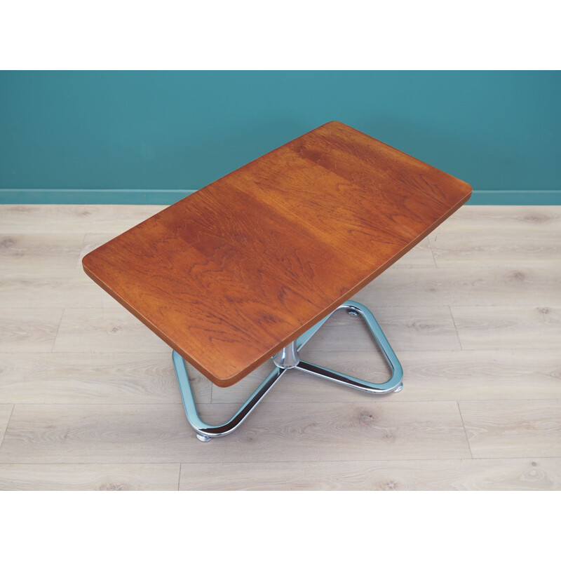 Vintage teak and metal table, Denmark 1970