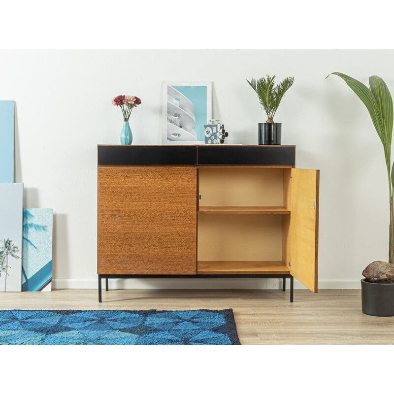 Vintage walnut cabinet with two doors, Germany 1960s