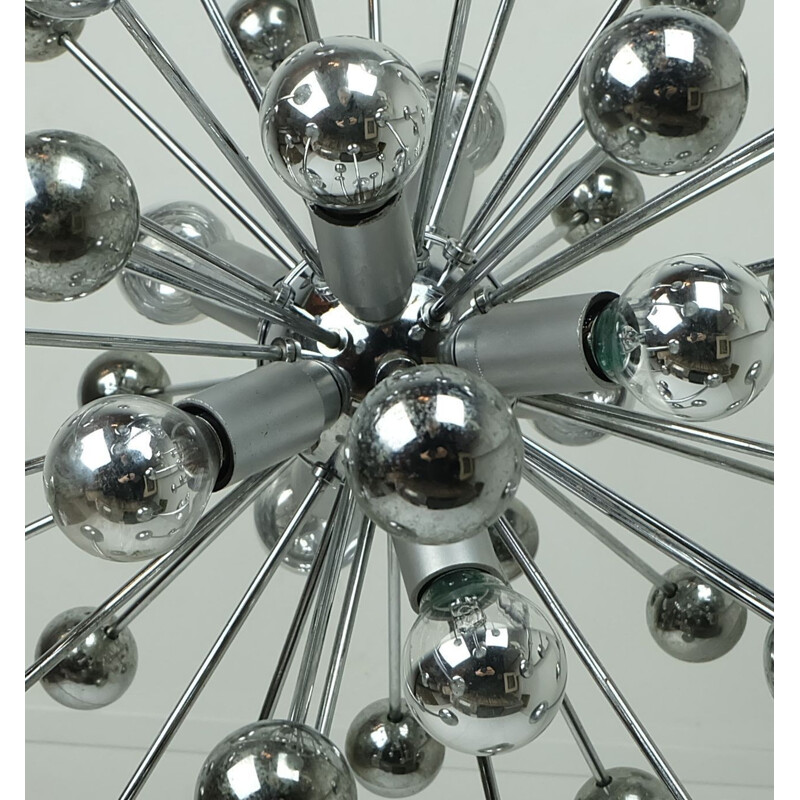 Lustre "Sputnik" en métal chromé et plastique - 1960