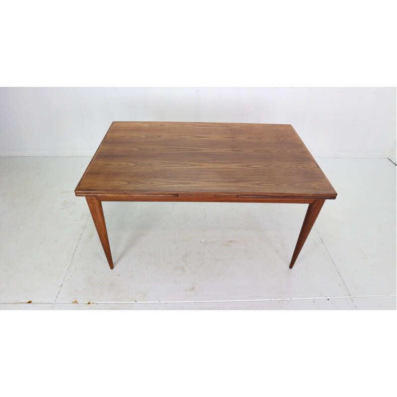 Extendable rosewood vintage dinning table no:254 by Niels Otto Møller for J.L. Møllers, 1960s