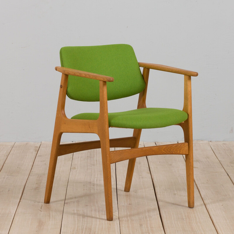 Vintage oakwood armchair by Erik Kirkegaard, Denmark 1960s