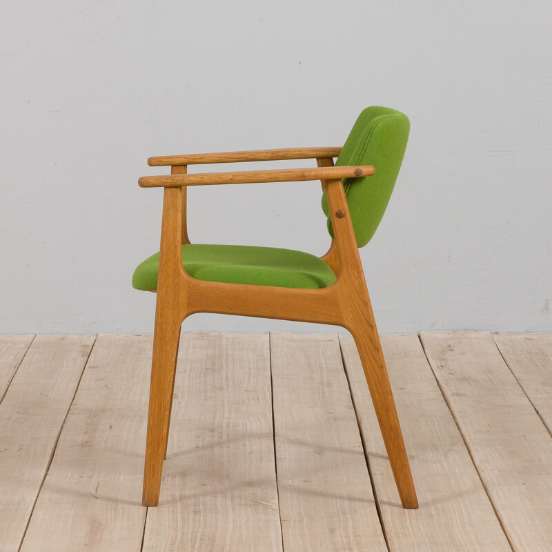 Vintage oakwood armchair by Erik Kirkegaard, Denmark 1960s