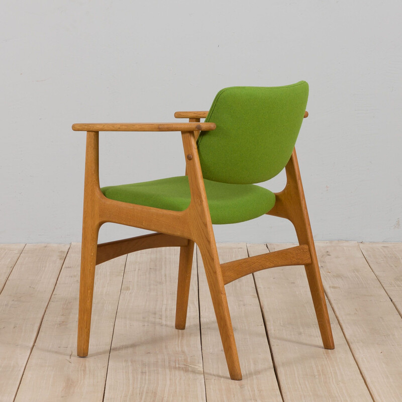 Fauteuil vintage en bois de chêne par Erik Kirkegaard, Danemark 1960