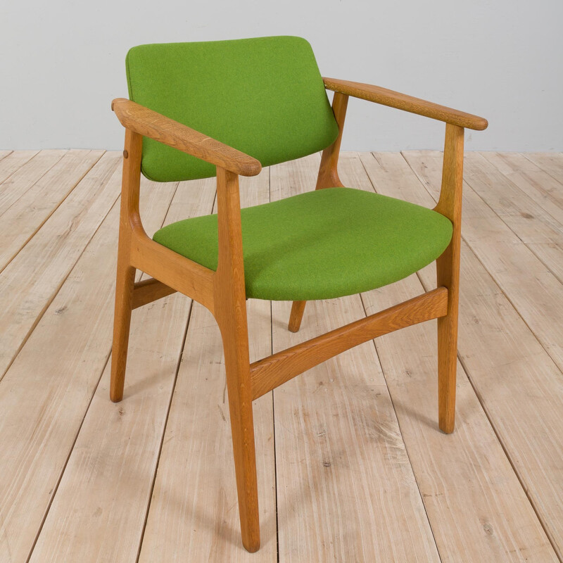 Vintage oakwood armchair by Erik Kirkegaard, Denmark 1960s