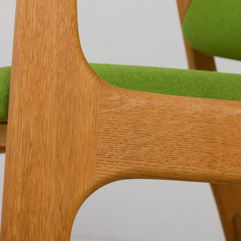 Vintage oakwood armchair by Erik Kirkegaard, Denmark 1960s