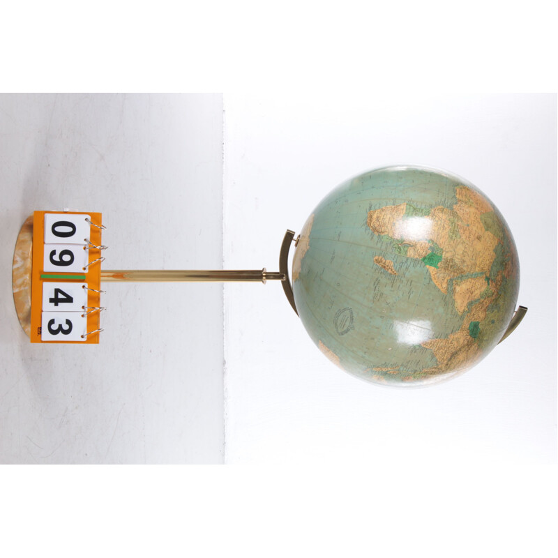 Vintage standing columbus globe, 1960s