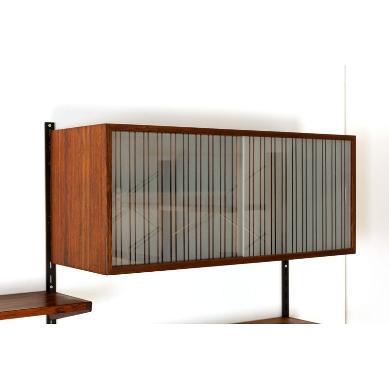 Mid century rosewood wall unit by Kai Kristiansen for Feldballes Møbelfabrik, Denmark 1960s