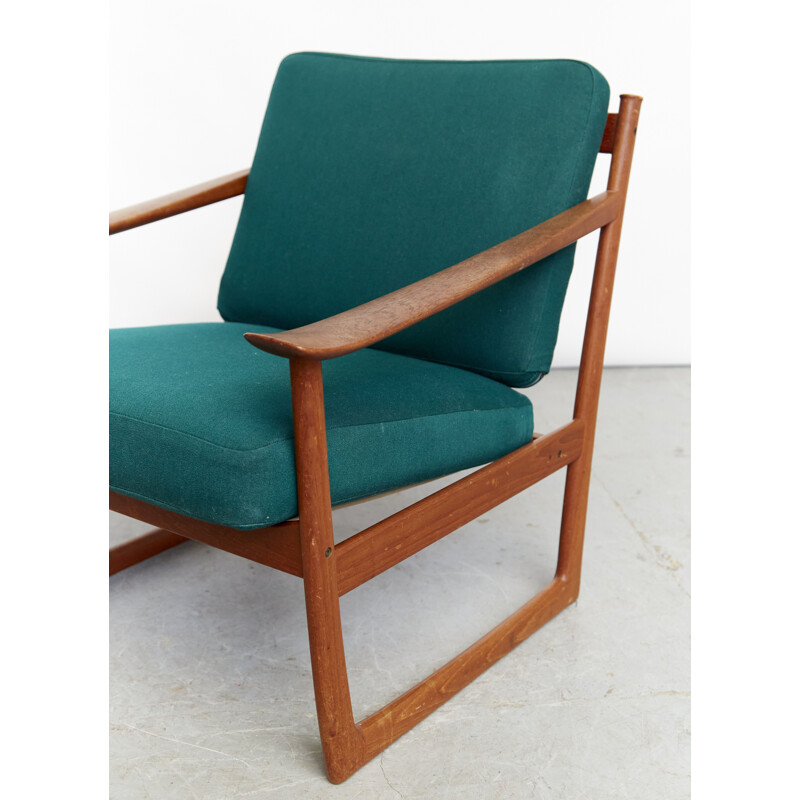 Vintage Fd130 armchair by Peter Hvidt & Orla Mølgaard-Nielsen for France & Søn, 1960s