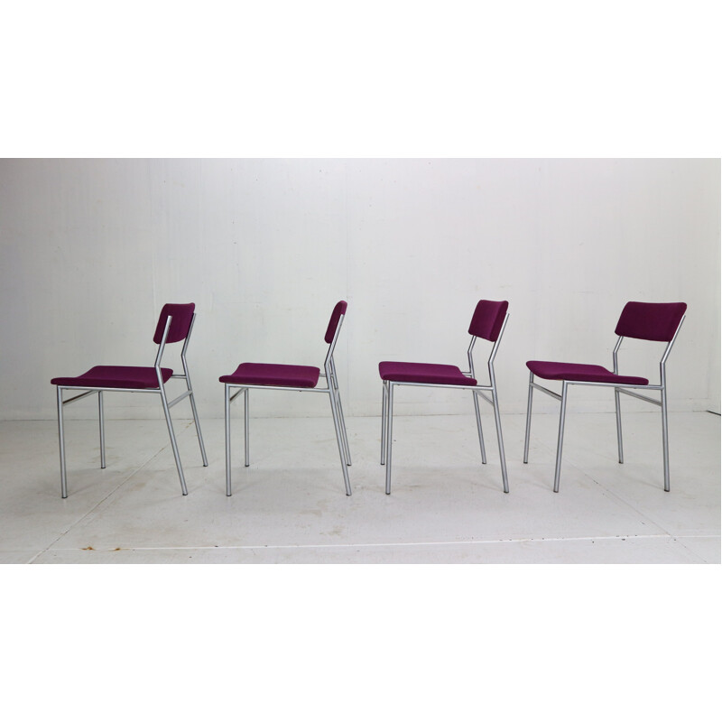 Set van 4 vintage stoelen van Martin Visser voor 't Spectrum Bergeijk, Nederland 1960