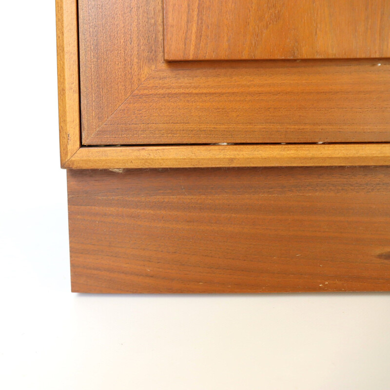 Scandinavian vintage walnut bookcase, 1970s