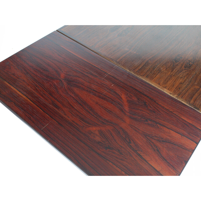 Danish vintage rosewood dining table by Poul Hundevad and Kai Winding for Hundevad & Co