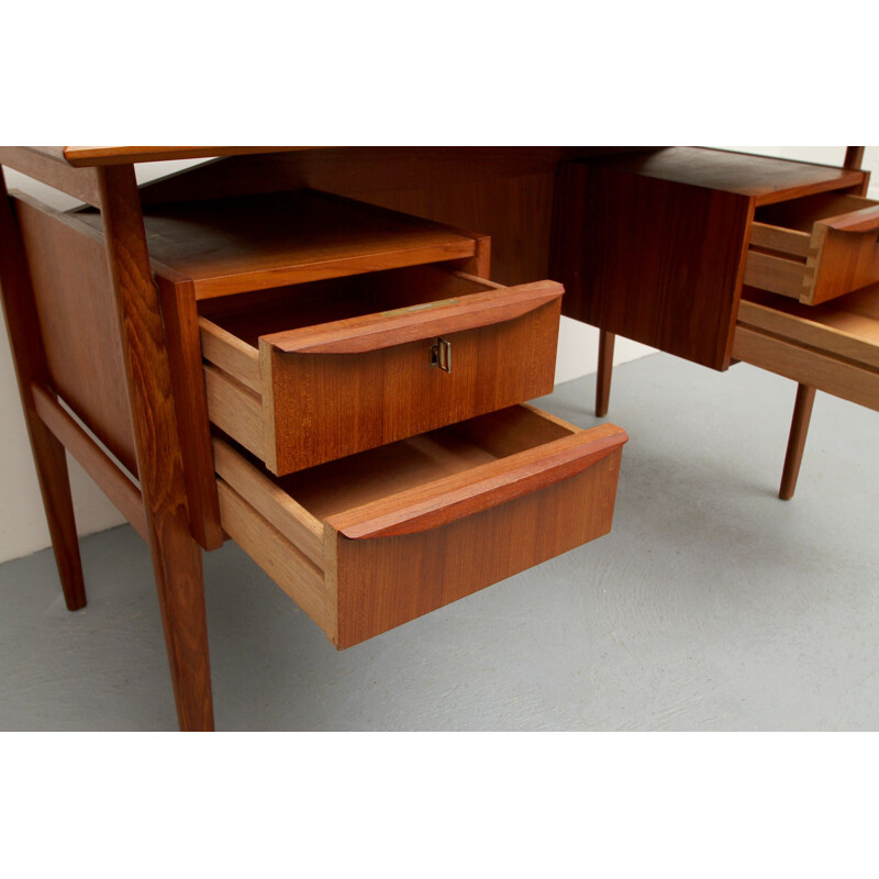 Vintage desk in teak by Tibergaard, Denmark 1960s