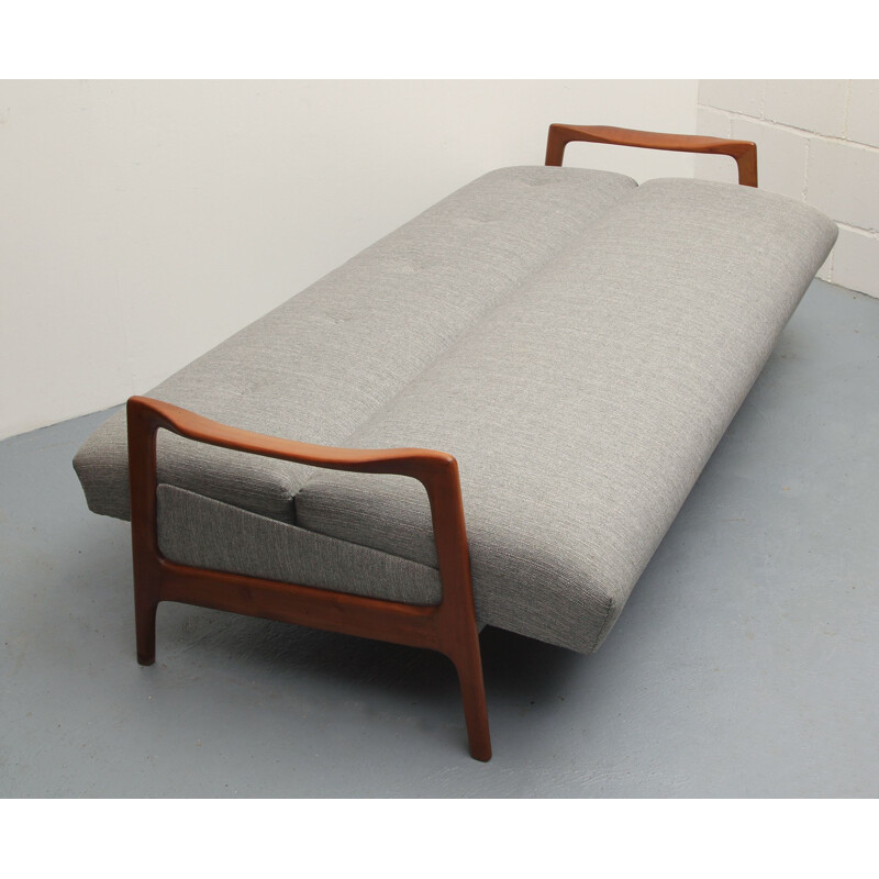 Vintage sofadaybed convertible in cherrywood, 1960s