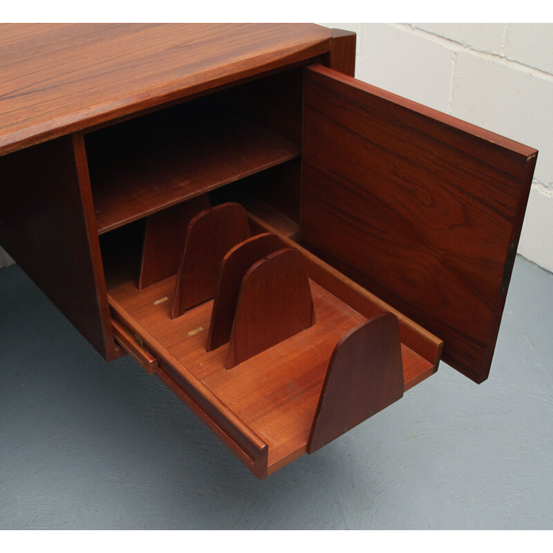 Vintage desk in teak by Wilhelm Renz, Germany 1960s