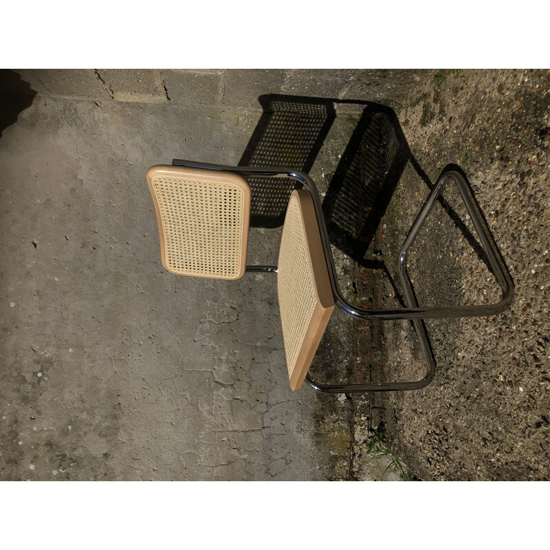 Vintage b32 cesca beechwood chair by Marcel Breuer, Italy