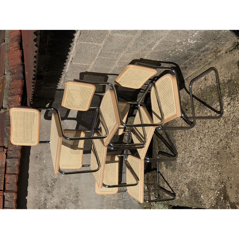 Set di 6 sedie vintage b32 cesca in faggio di Marcel Breuer, Italia